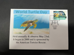 22-5-2024 (5 Z 47) 23th Of May Is " World Turtle Day " (with Australia Christmas Island Turtle Stamp) - Marine Life