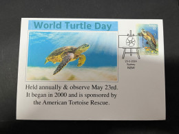 22-5-2024 (5 Z 47) 23th Of May Is " World Turtle Day " (with Australia Turtle Stamp) - Maritiem Leven