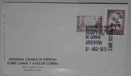 Argentine - Enveloppe Jour D'émission Avec Timbres Thème Production (1970) - Ungebraucht