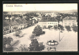 AK Ceska Skalice, Namesti, Brunnen Auf Dem Markt  - Tschechische Republik