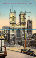 R110687 Westminster Abbey And Victoria Tower. London. 1929 - Autres & Non Classés