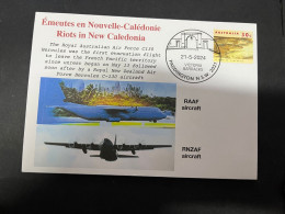 22-5-2024 (5 Z477) (émeute) Riots In New Caledonia - Australia And New Zealand Air Force Hercules C130 1st Evacuations - Autres & Non Classés