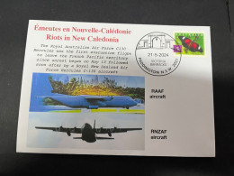 22-5-2024 (5 Z477) (émeute) Riots In New Caledonia - Australia And New Zealand Air Force Hercules C130 1st Evacuations - Andere & Zonder Classificatie