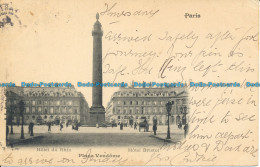 R110740 Paris. Hotel Bristol. Place Vendome. Hotel Du Rhin. 1905. B. Hopkins - Monde