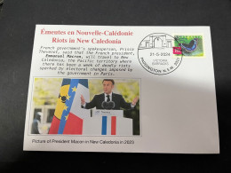 22-5-2024 (5 Z477) (émeute) Riots In New Caledonia - France Announce Visit Of French President Macron To New Caledonia - Andere & Zonder Classificatie