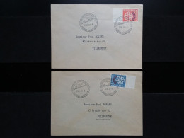 SVIZZERA - Conferenza Postale Europea - Nn. 632/33 Su Busta + Spese Postali - Lettres & Documents