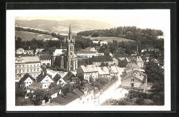 AK Hohenelbe / Vrchlabi, Hauptstrasse An Der Kirche  - Tschechische Republik