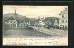AK Hohenelbe / Vrchlabi, Marktplatz An Der Hauptstrasse  - Tsjechië