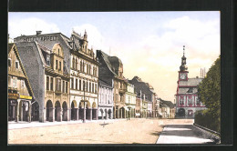 AK Hohenelbe / Vrchlabi, Hauptstrasse Mit Hotel Appelt  - Czech Republic