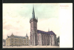 AK Hohenelbe / Vrchlabi, Kirchenplatz Mit Kirche  - República Checa