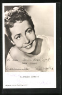 AK Schauspielerin Hannelore Schroth Mit Freundlichen Lächeln, Autograph  - Schauspieler