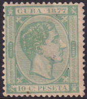 Cuba 1877 Sc 71 Ed 39 MLH* Spots On Front - Cuba (1874-1898)