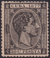 Cuba 1877 Sc 74 Ed 42 MNG(*) - Kuba (1874-1898)