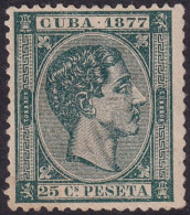 Cuba 1877 Sc 73 Ed 41 MNG(*) - Cuba (1874-1898)