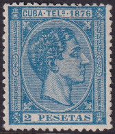 Cuba 1876 Telégrafo Ed 36  Telegraph MNG(*) - Cuba (1874-1898)