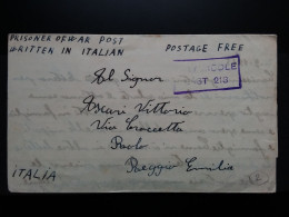 LUOGOTENENZA - Lettera Inviata In Italia Da Prigioniero In Egitto + Spese Postali - Poststempel