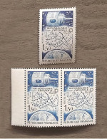 Superbe Variété N°2297a Maury De 1983 NEUF**Luxe Bleu Foncé Absent En Paire BdF - Unused Stamps