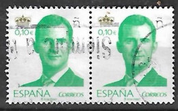 2017 España Rey Felipe VI 2v..pareja - Oblitérés