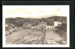 AK Beraun / Beroun, Marktplatz Mit Rathaus  - Tchéquie