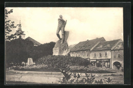 AK Beraun / Beroun, Denkmal Im Park  - República Checa