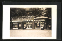 Foto-AK Stadt Unbekannt, Lebensmittel-Geschäft Von Alfred Maurer  - Andere & Zonder Classificatie