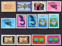 UNITED NATIONS UN NEW YORK - 1978 COMPLETE YEAR SET (13V) AS PICTURED FINE MNH ** SG 300-312 - Nuevos