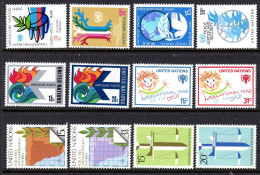 UNITED NATIONS UN NEW YORK - 1979 COMPLETE YEAR SET (12V) AS PICTURED FINE MNH ** SG 313-324 - Ongebruikt