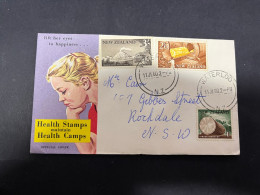 22-5-2024 (5 Z 49) New Zealand Older FDC - (posted To Australia) 1960 - Health Cover (BUT NOT With Health Stamps !) - FDC