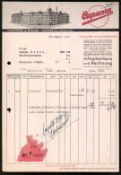 Rechnung Wuppertal 1940, Capama Textil-Kunstlederwerk, Vorsteher & Bünger, Fabrikansicht  - Otros & Sin Clasificación