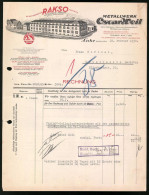 Rechnung Lahr / Baden 1938, Metallwerk Oscar Weil, Rakso Fabrikate, Werksansicht  - Otros & Sin Clasificación