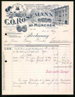 Rechnung München 1916, Maschinen Und Apparate Für Mälzerei Und Brauereien C. O. Rosemann, Verkaufshaus  - Andere & Zonder Classificatie