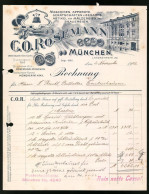 Rechnung München 1922, Maschinen, Apparate, Gerätschaften Für Mälzerei Und Brauereien C. O. Rosemann, Verkaufshaus  - Sonstige & Ohne Zuordnung