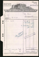 Rechnung Hannover 19440, Hüte Und Mützenfabrik Gebr. Meseke, Ansicht Des Werkes  - Autres & Non Classés