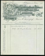 Rechnung Mettingen 1895, Dampf-Kornbranntwein-Brennerei Und Presshefe-Fabrik C. Langemeyer  - Other & Unclassified