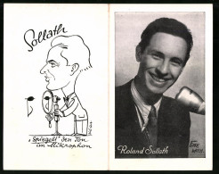 Vertreterkarte Roland Sollath, Universalimitator Roland Sollath, Karikatur  - Unclassified