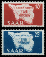 SAARLAND 1948 Nr 260-261 Postfrisch X77AD86 - Neufs