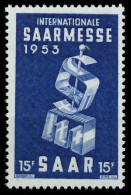 SAARLAND 1953 Nr 341 Postfrisch X77AD92 - Neufs