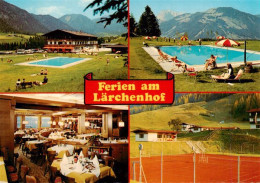 73947879 Erpfendorf_Tirol_AT Ferien Am Laerchenhof Gasthof Restaurant Swimming P - Sonstige & Ohne Zuordnung