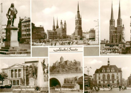 73906401 Halle  Saale Handeldenkmal Marktplatz Marktkirche Theater Des Friedens  - Halle (Saale)