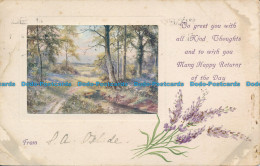 R111396 Greeting Postcard. To Greet You With All Kind Thoughts. In The Woods. W. - Monde