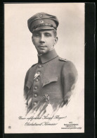 Foto-AK Sanke Nr. 445: Kampfflieger Oberleutnant Kirmaier  - 1914-1918: 1ra Guerra
