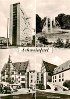 73906261 Schweinfurt Main SKF Hochhaus Springbrunnen Rathaus Innenhof - Schweinfurt