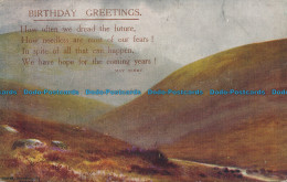 R111412 Birthday Greetings. Doone Valley. Exmoor. Salmon. No 1835 - Welt