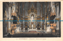 R112463 Montserrat. Monasterio. Interior De La Iglesia. L. Roisin. No 7. B. Hopk - Welt