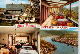 73906243 Boppard Rhein Haus Thomas Gastraum Terrasse Rheinpartie - Boppard