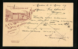 AK Bludenz, Fabrique De Chocolat Suchard, Grand Prix Paris 1900, Schokoladen-Reklame, Ganzsache  - Andere & Zonder Classificatie