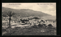 AK Funchal /Madeira, Panorama From West  - Madeira