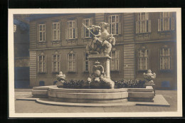 AK Ansbach, Blick Zum Luitpoldbrunnen  - Ansbach