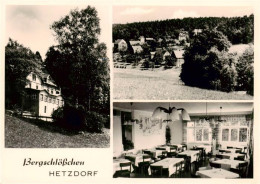 73906225 Hetzdorf Bockelwitz Bergschloesschen Gastraum Panorama - Sonstige & Ohne Zuordnung