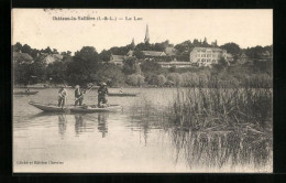 CPA Chateau-la-Vallière, Le Lac, See Avec Pêcheur  - Otros & Sin Clasificación
